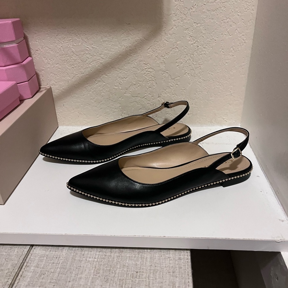 Coach sling back flat